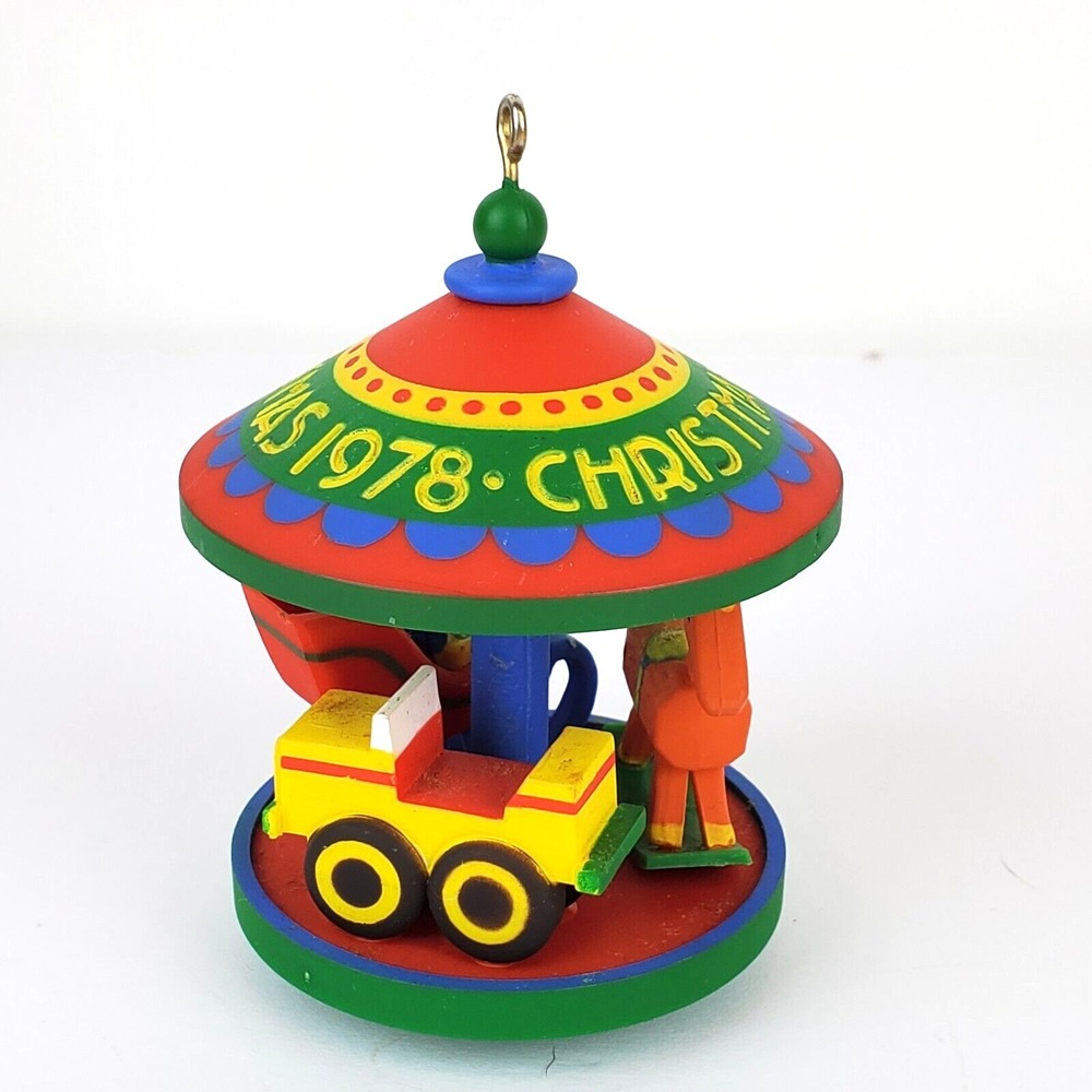1978 Hallmark Cards Antique Toys Carousel #1 in the series Christmas Ornament